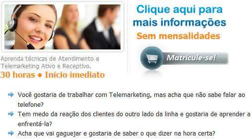 curso online de telemarketing