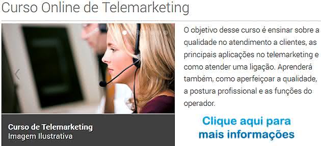 curso de telemarketing