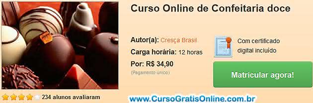 curso online de confeitaria