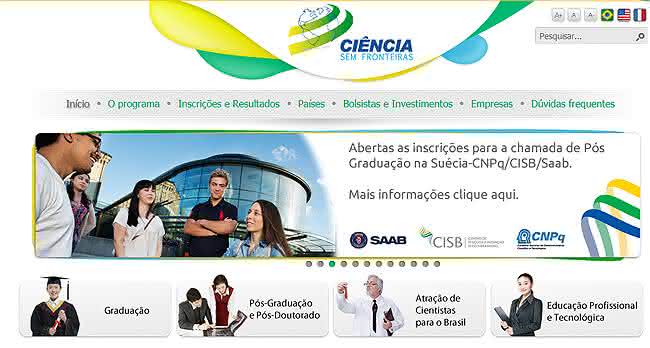 inscrição ciência sem fronteiras