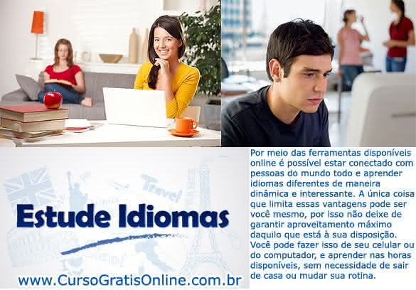 Curso de Idiomas Online e Gratis