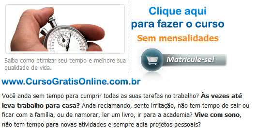 curso administração do tempo