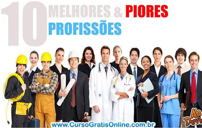 melhores e piores profissões