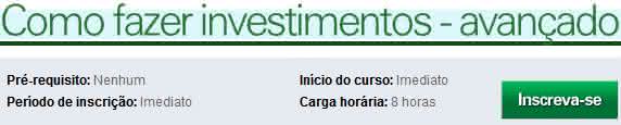 curso de como investir