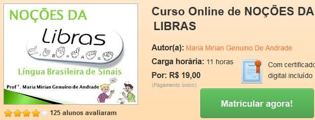 curso online de libras