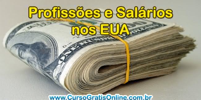 profissões e salários nos estados unidos