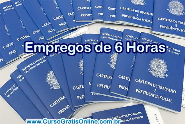 empregos de 6 horas