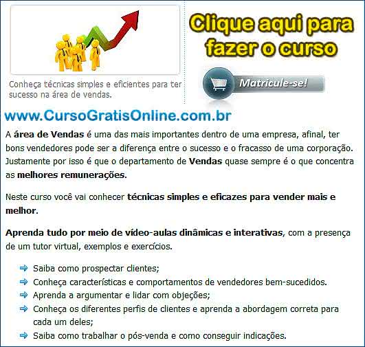 curso de promotor de vendas