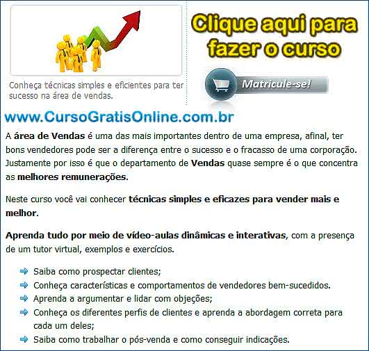 curso de promotor de vendas