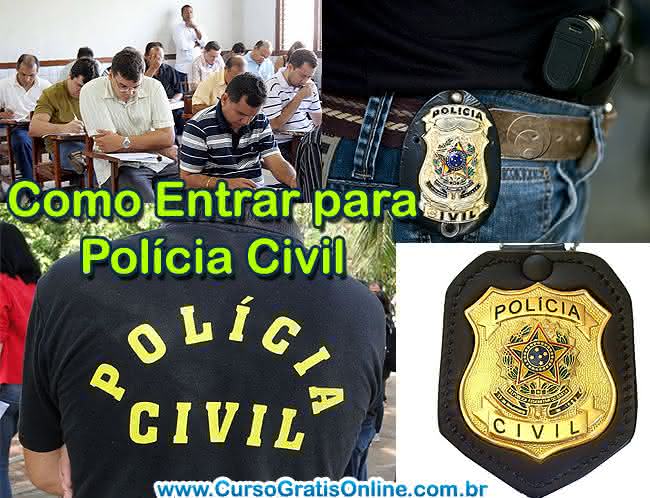 como entrar para polícia civil