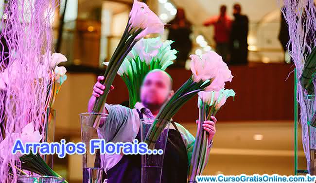 curso de arranjos de flores