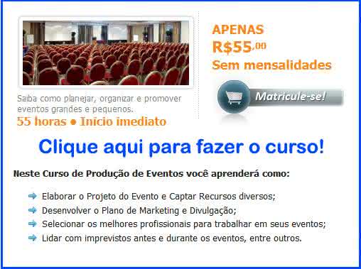 curso online de produção de eventos