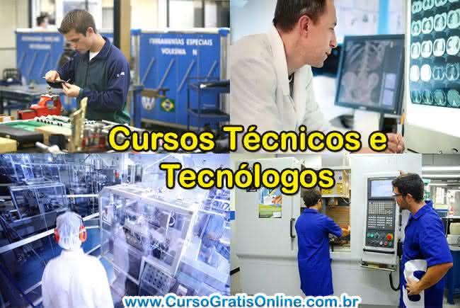 cursos técnicos x tecnológo