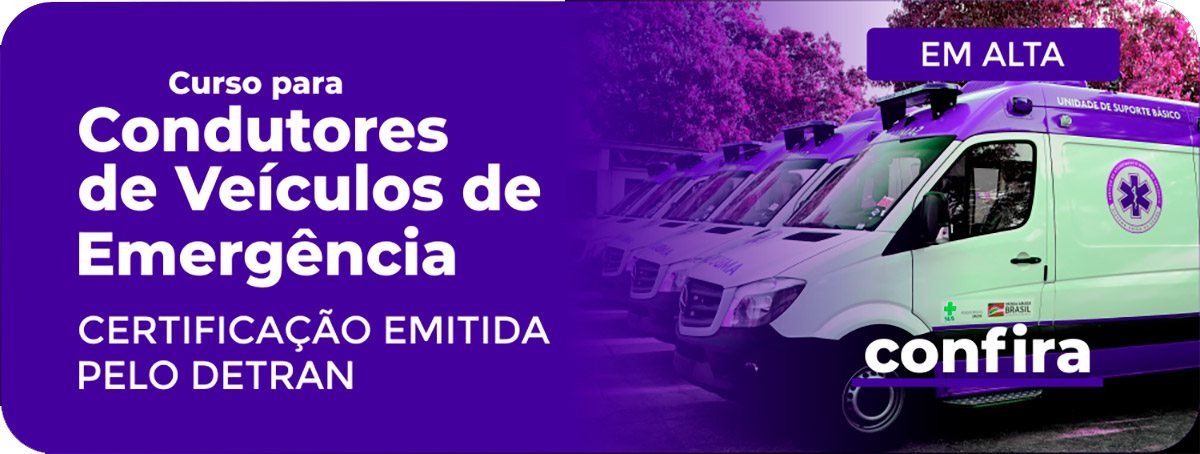 curso de motorista de veículos de emergência