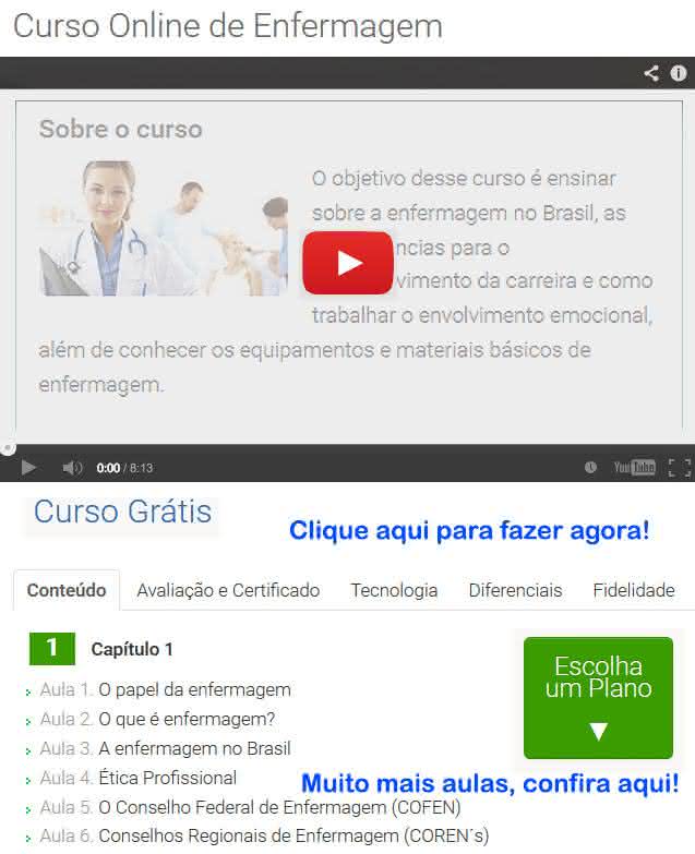 curso grátis de enfermagem