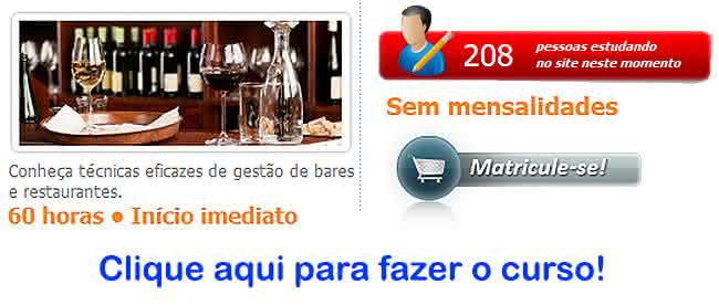 fazer curso de gestão de bares