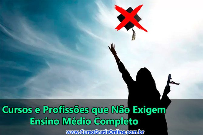 cursos e profissões sem ensino médio