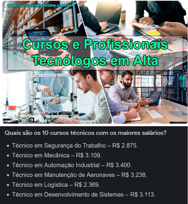 Cursos e Profissionais Tecnólogos em Alta para 2023