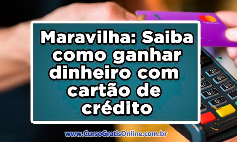 dinheiro com cartão de crédito