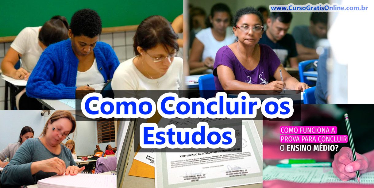 como concluir os estudos