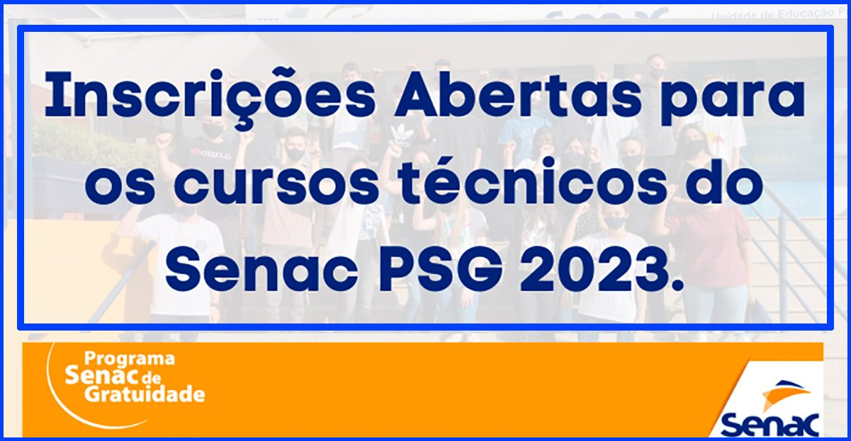 cursos gratuitos senac 2023