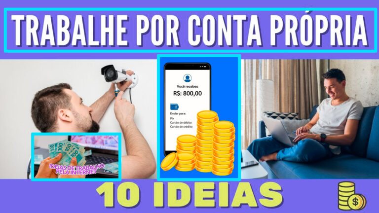 10 Ideias para Trabalhar por Conta Própria e Ganhar Dinheiro