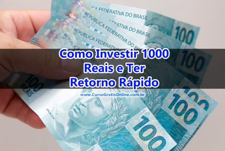 Como Investir 1000 Reais e Ter Retorno Rápido [2023]