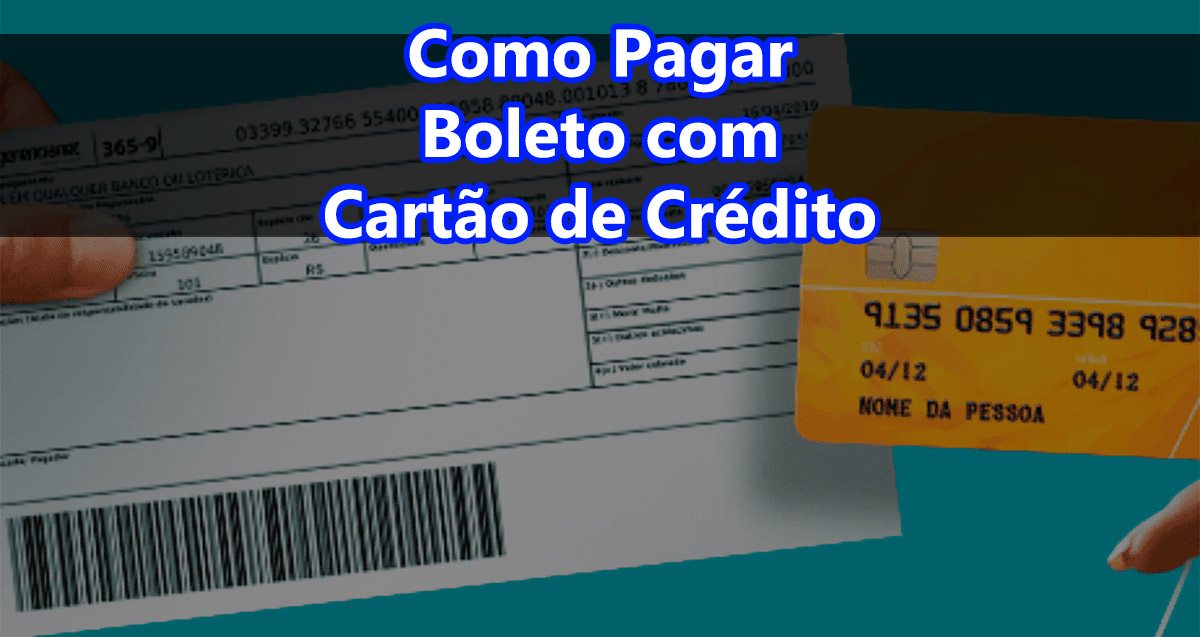 como pagar boleto com cartão de crédito